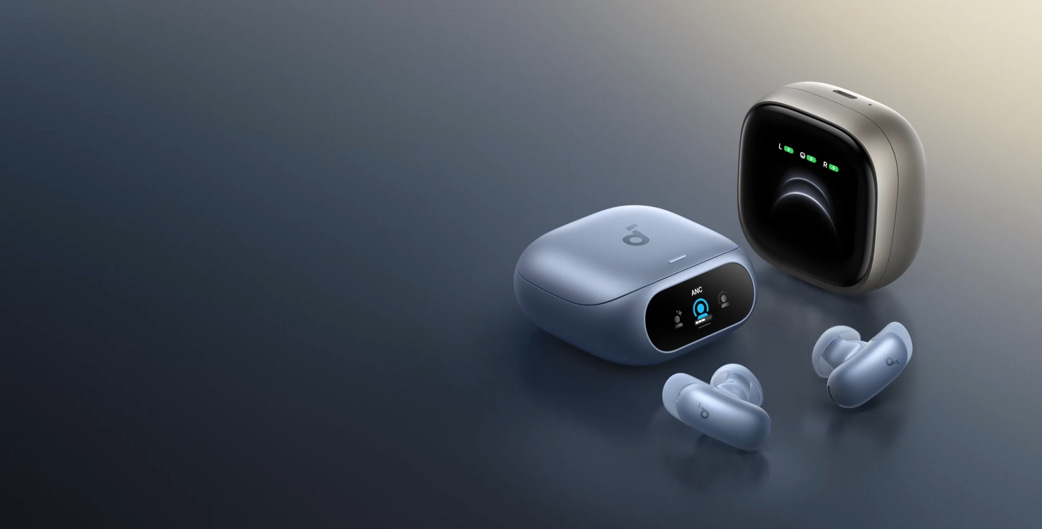 Premium wireless earbuds with charging case